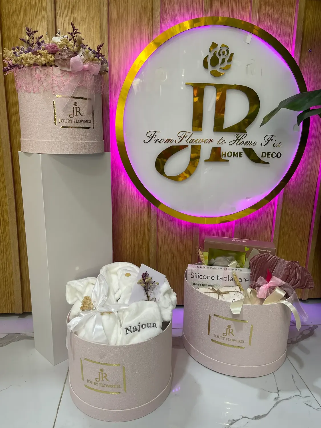 Name hatbox by Joury Flowers