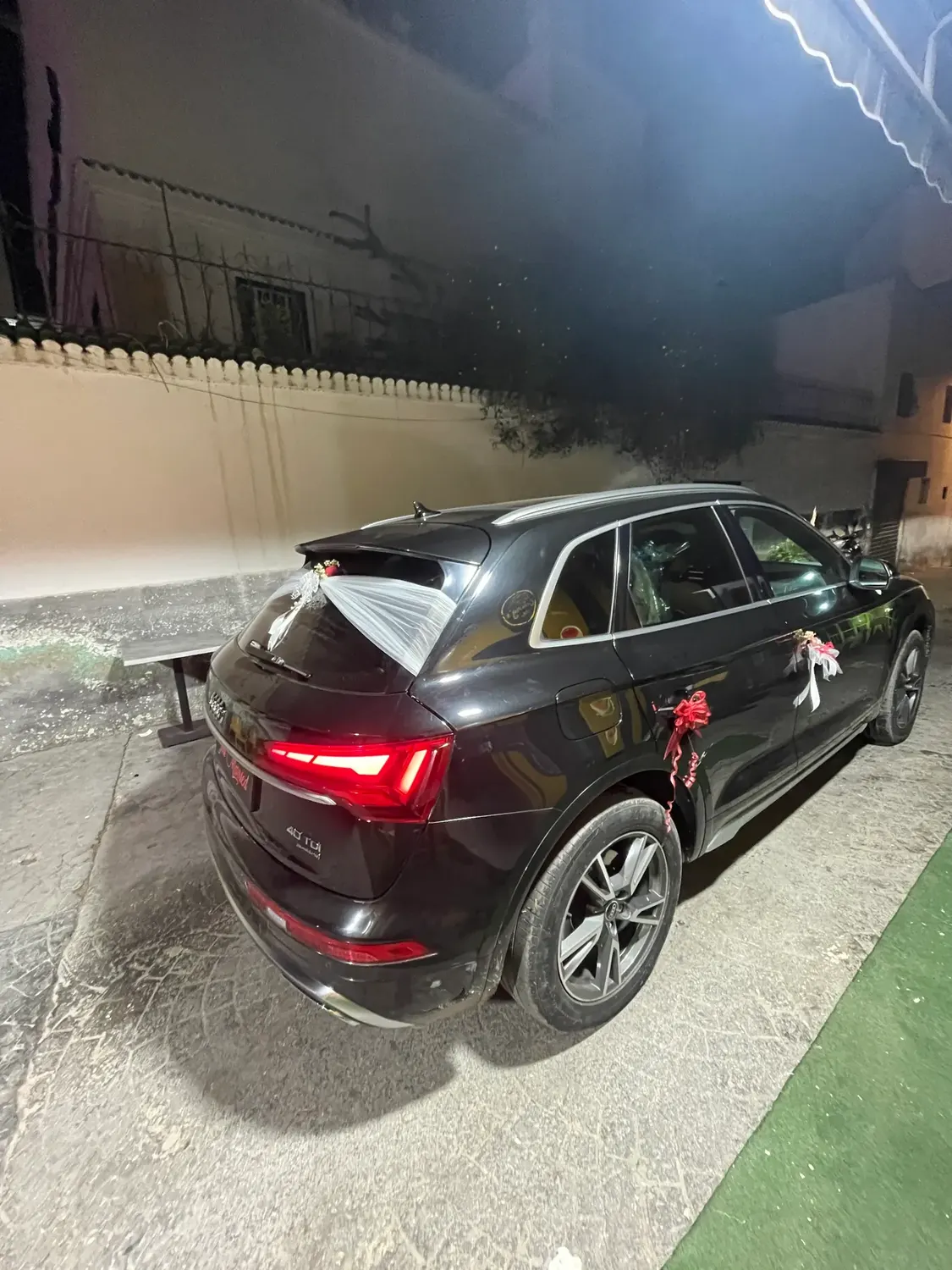 Night Rear Ribbon car decoration by Joury Flowers